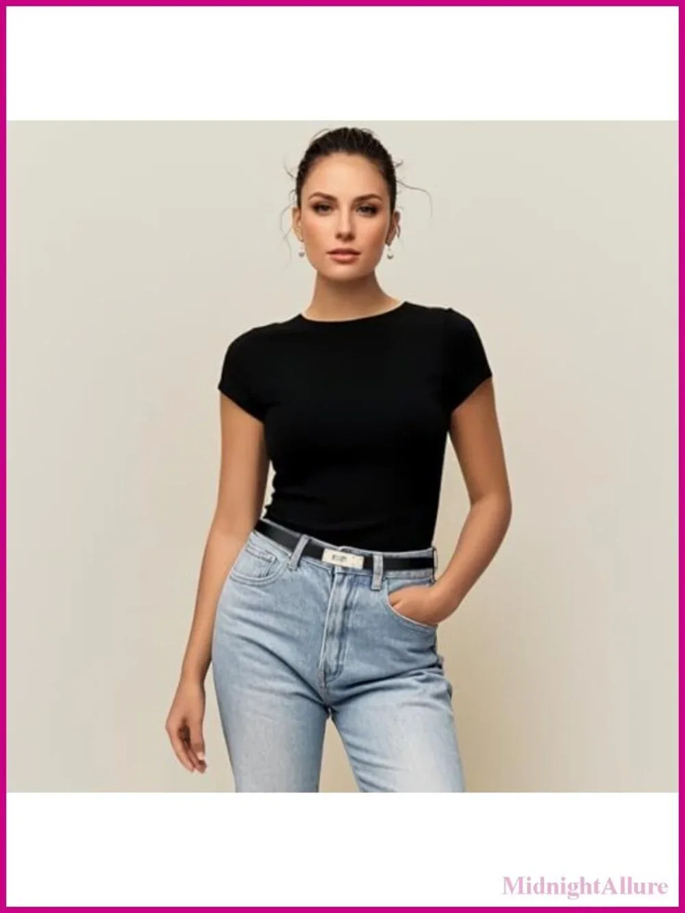 Skinny Leather Belt Adjustable Thin Turn Lock Buckle for Jeans Dresses